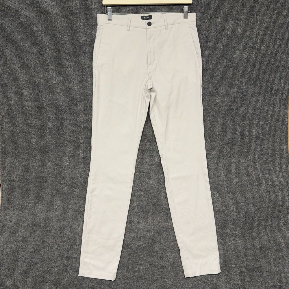 Theory Zaine SW Neoteric Slim Fit Pants Mens Size 30 Travel Performance Beige
